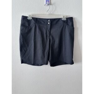 Adidas Ultimate 365 Bermuda Golf Shorts Womens Size 16 BLACK 7" Inseam Stretch